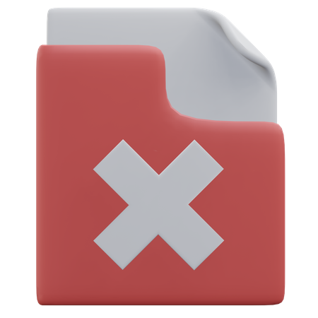 Reject Folder  3D Icon