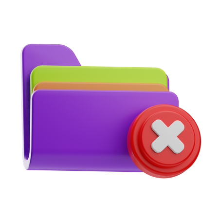 Reject Folder  3D Icon