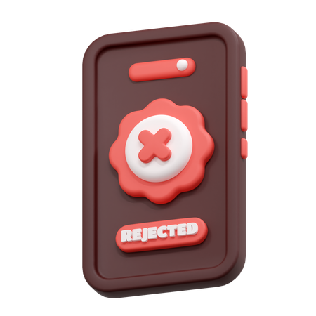 Reject mobile  3D Icon