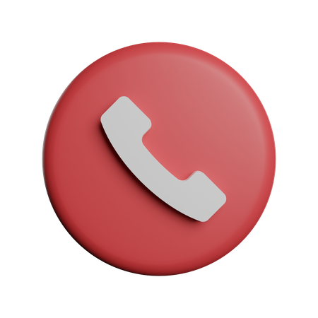 Reject Phone Call  3D Illustration