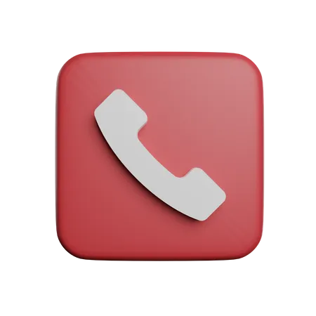 Reject Phone Call  3D Illustration