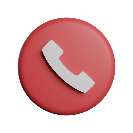 Reject Phone Call 3D Illustration