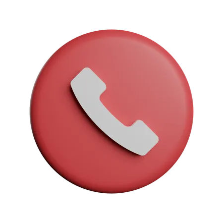 Reject Phone Call  3D Illustration