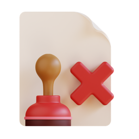 Rejected  3D Icon