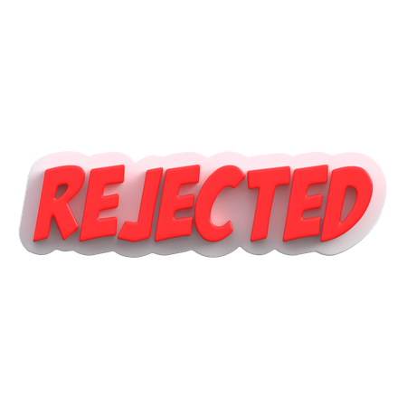 Rejected  3D Icon