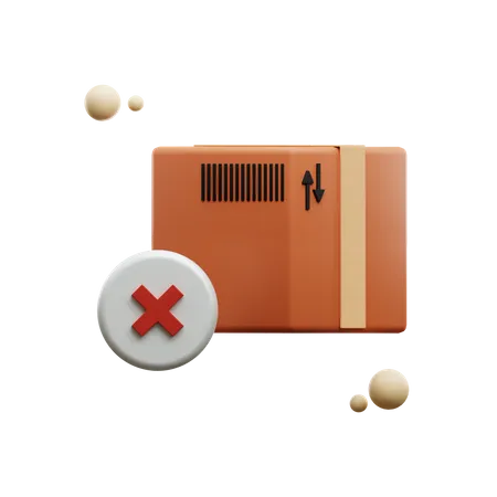 Rejected Box  3D Icon