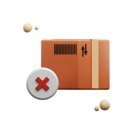 Rejected Box  3D Icon