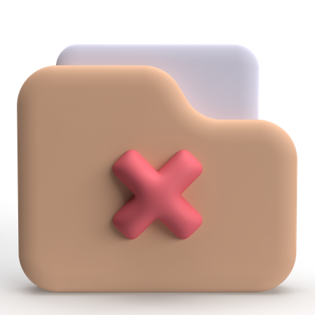 Rejected File  3D Icon