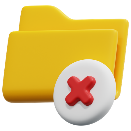 Rejected Folder  3D Icon
