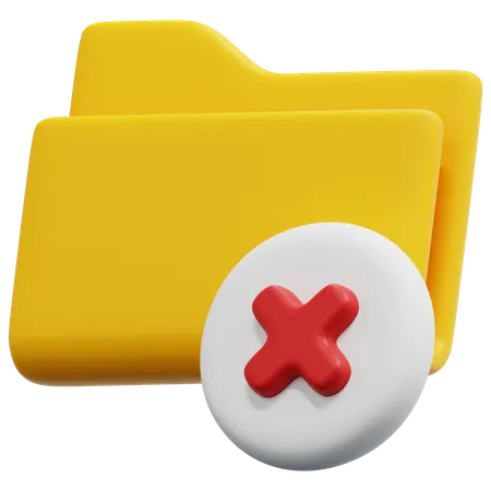 Rejected Folder  3D Icon
