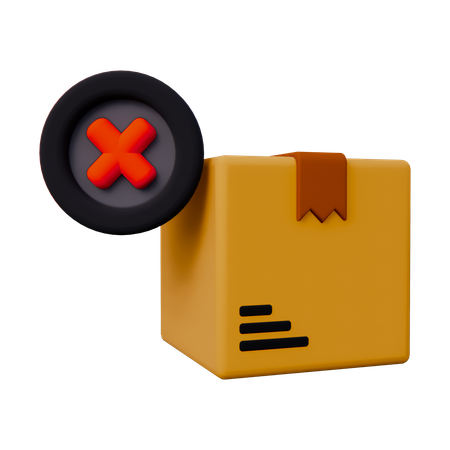 거부된 소포  3D Icon