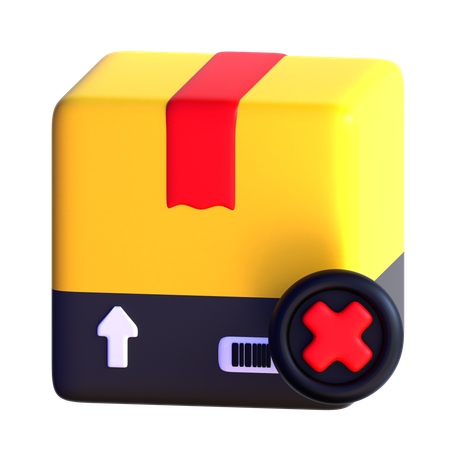 Rejected Parcel  3D Icon