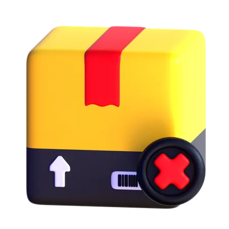 Rejected Parcel  3D Icon