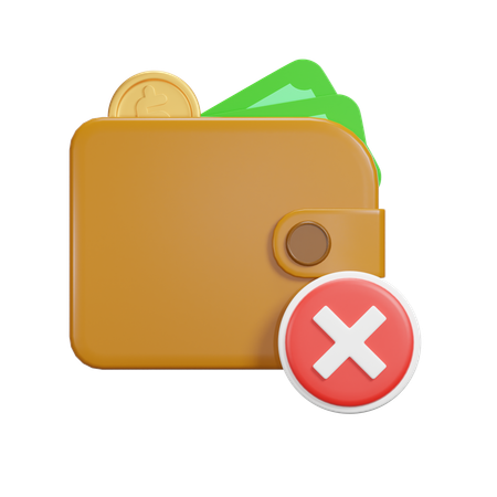 Rejected Payment  3D Icon