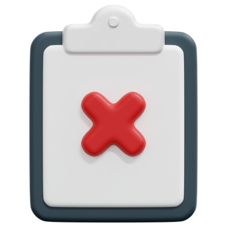 Rejected Report  3D Icon