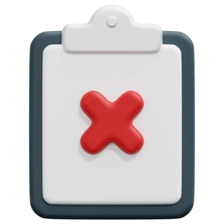Rejected Report  3D Icon