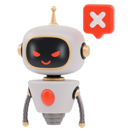 Rejected Robot  3D Icon