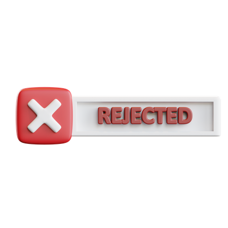 Rejected Sign  3D Icon