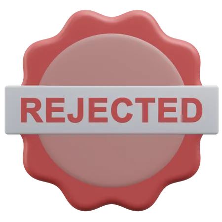 Rejected Sign Approved And Rejected 3 D Icon Illustration With Transparent Background 3D Icon