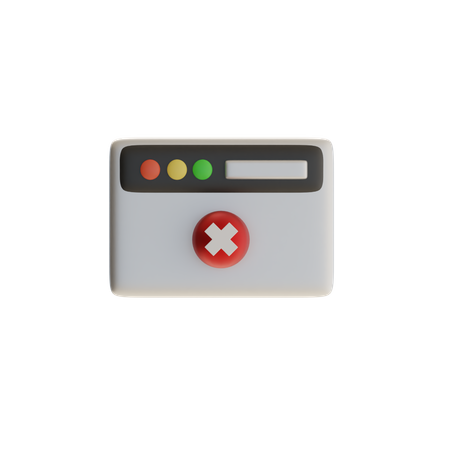 Rejected Tab  3D Icon