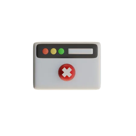 Rejected Tab  3D Icon
