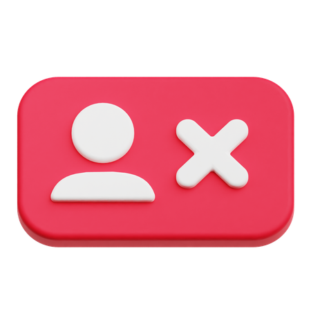 Rejected User  3D Icon