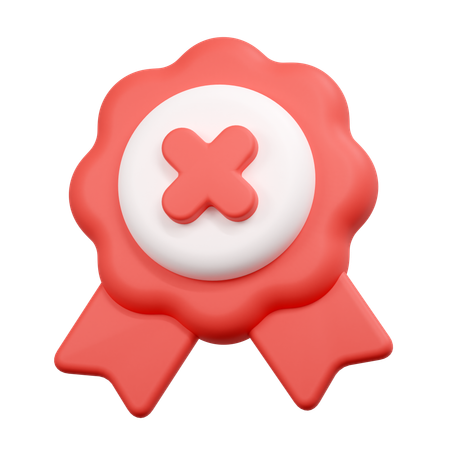 Rejeter le badge  3D Icon