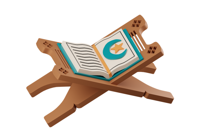 Rekal Al Quran  3D Illustration