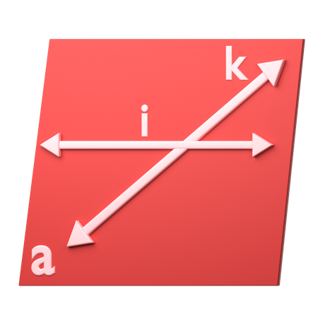 Relación de rectas y rectas en el plano a  3D Icon