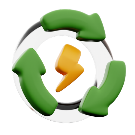 Relâmpago  3D Icon