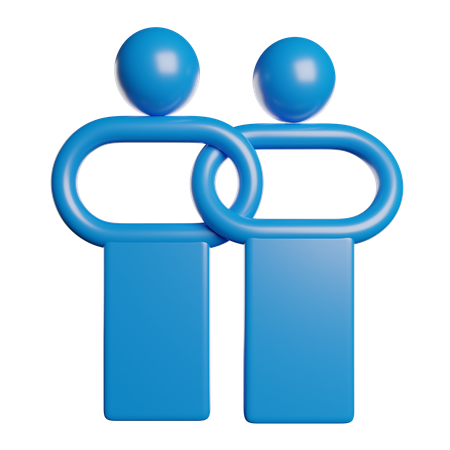 Relation  3D Icon