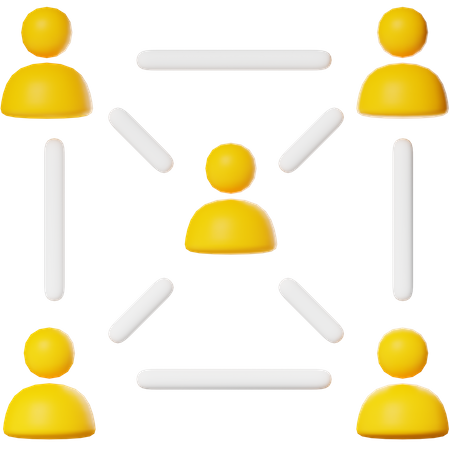 Relation  3D Icon