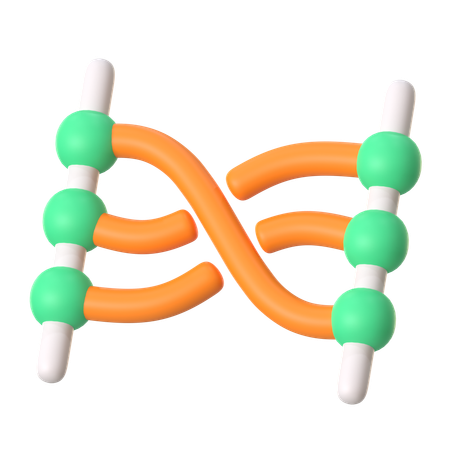 Relation Diagram  3D Icon