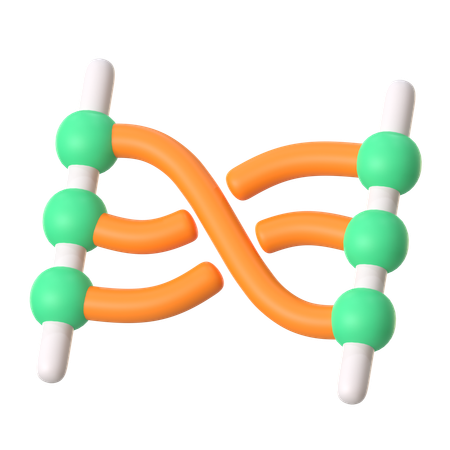 Relation Diagram  3D Icon