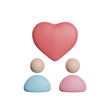 Relationship  3D Icon