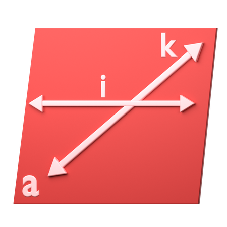 Relationship Of Lines And Lines On The Plane A  3D Icon