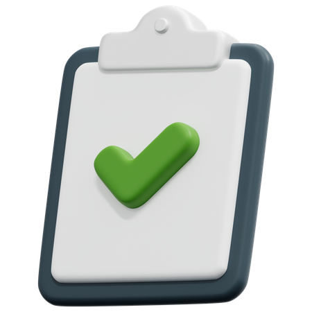 Relatório aprovado  3D Icon
