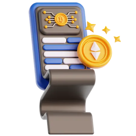 Relatório de criptomoeda  3D Icon