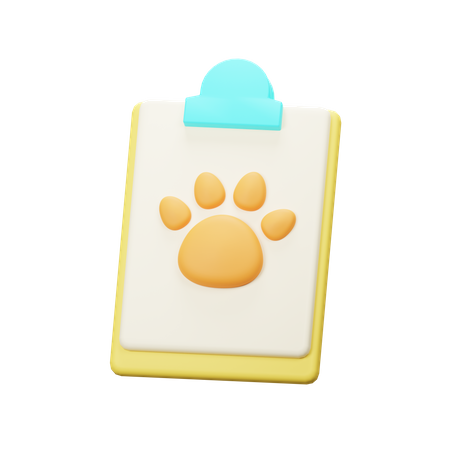 Relatório de animal de estimação  3D Icon