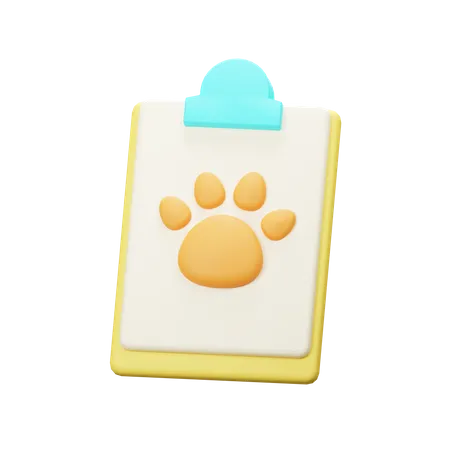 Relatório de animal de estimação  3D Icon