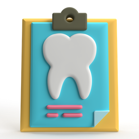 Relatório de dentes  3D Icon