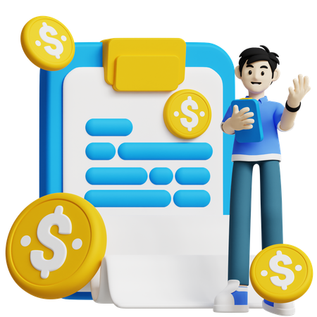 Relatório de investimento  3D Icon