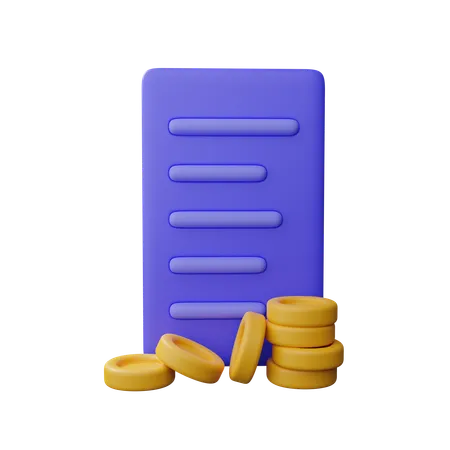 Relatório de negócios  3D Icon