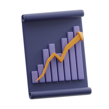 Relatório de negócios  3D Icon