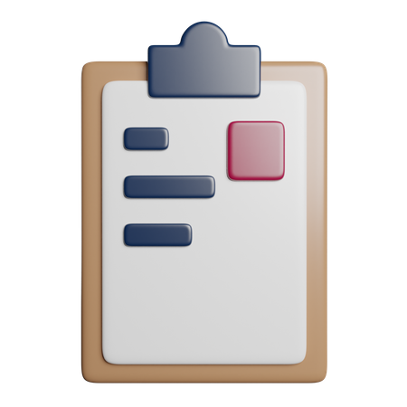 Relatório de negócios  3D Icon