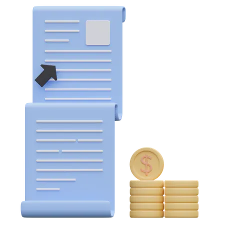 Relatório de negócios  3D Icon