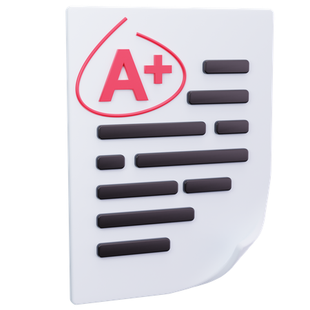 Relatório de notas  3D Icon