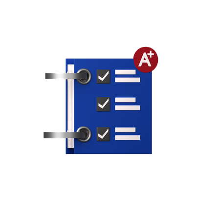Relatório de notas  3D Icon