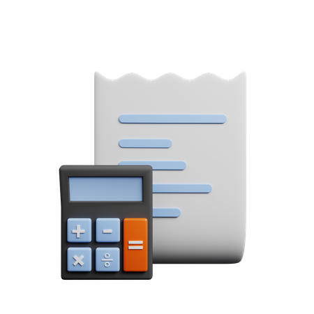 Relatório de orçamento  3D Icon