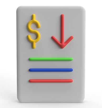 Relatório de perdas  3D Icon